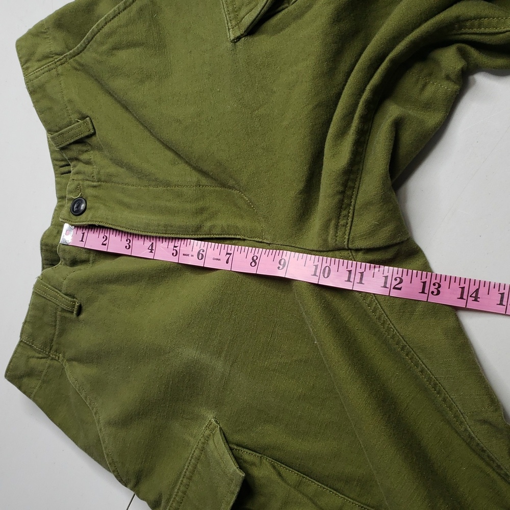Rag & Bone 100% Cotton Valli Cargo Army Green Utility Pants Pockets Size 4 Retro - Picture 14 of 16